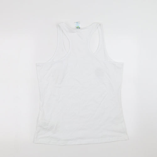 EURO2020 Womens White   Basic Tank Size 14