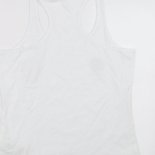 EURO2020 Womens White   Basic Tank Size 14