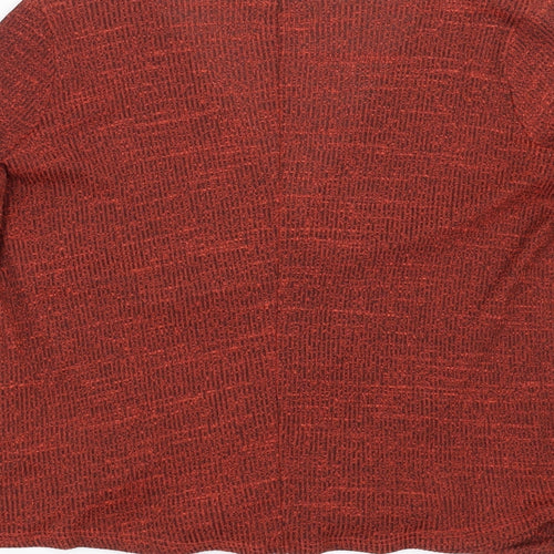 River Island Womens Orange  Knit Pullover Jumper Size 10