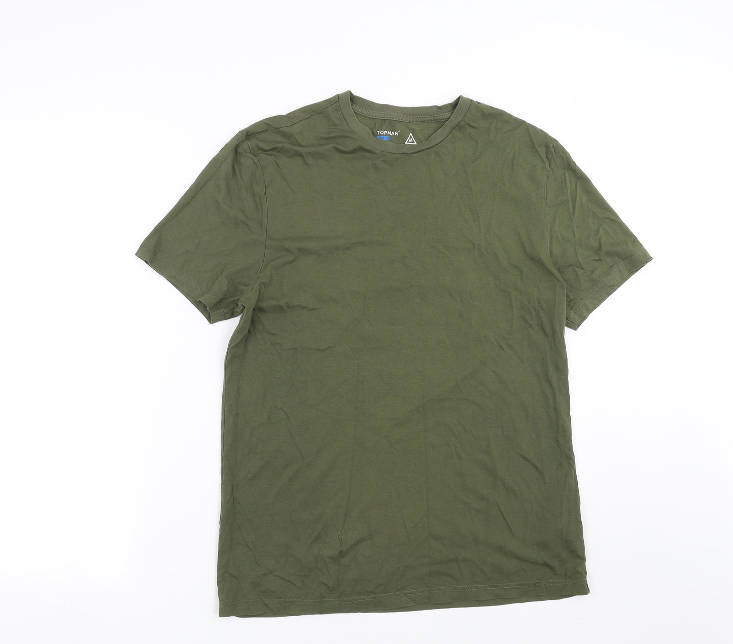 Topman Mens Green    T-Shirt Size M