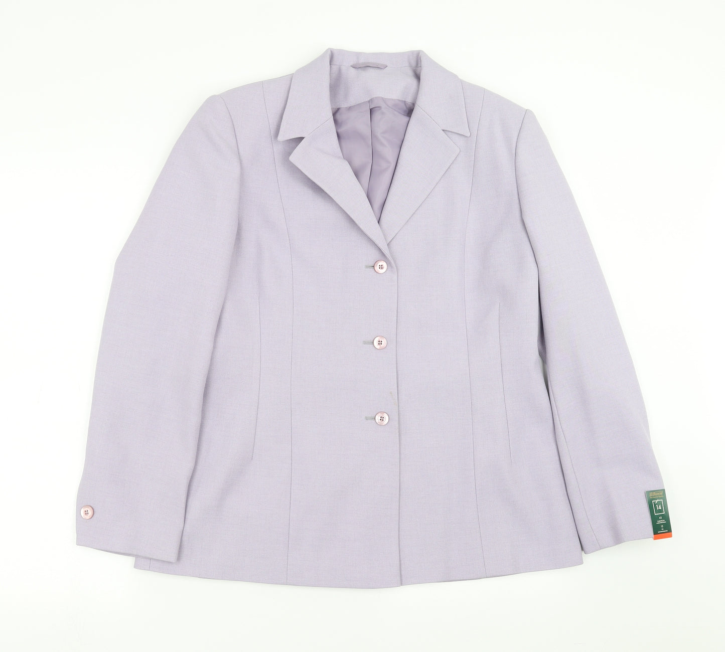 St Bernard Womens Purple   Jacket Suit Jacket Size 14