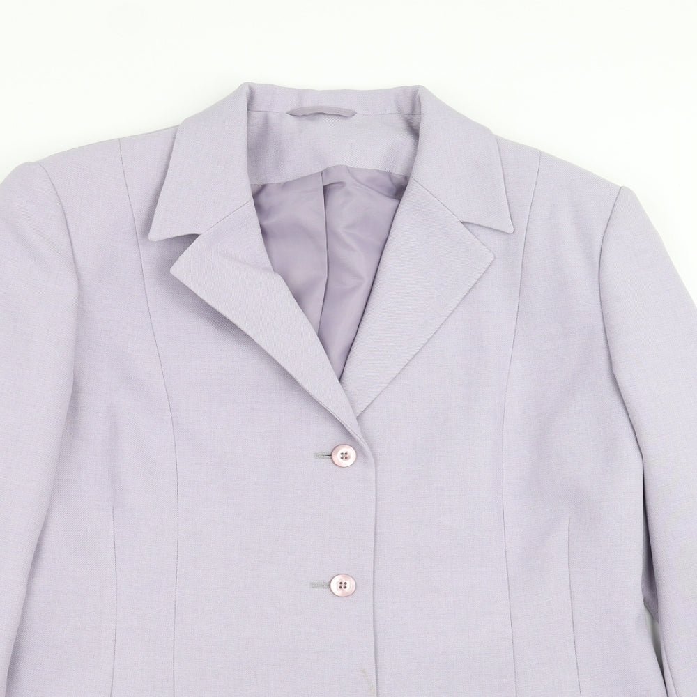 St Bernard Womens Purple   Jacket Suit Jacket Size 14