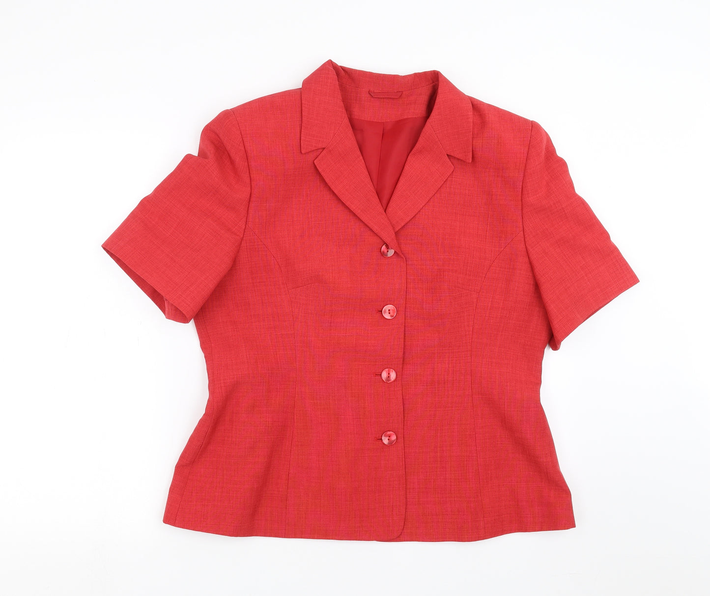 St Bernard Womens Red   Jacket Suit Jacket Size 16