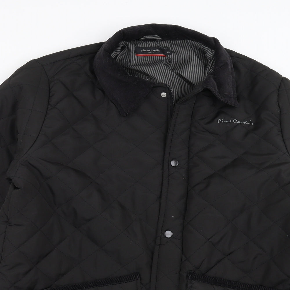Pierre Cardin Mens Black   Quilted Jacket Size XL