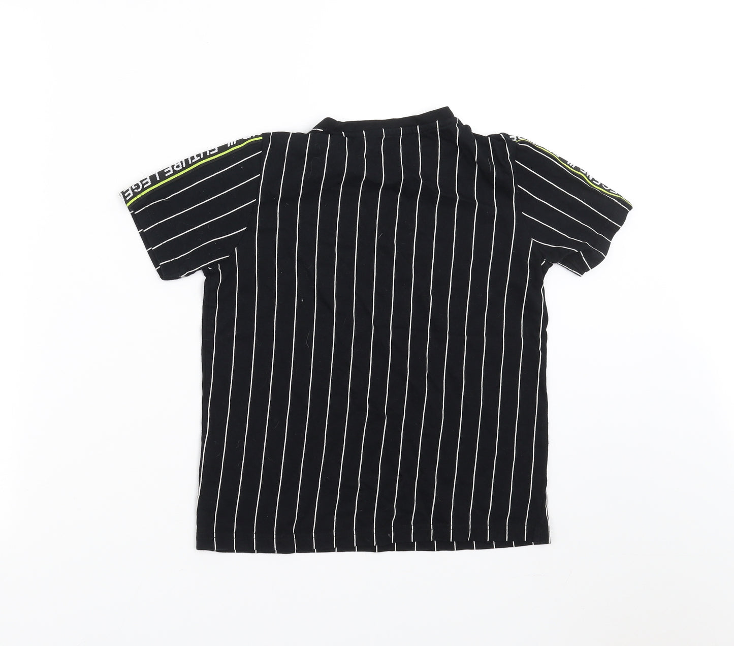 Studio Boys Black Striped  Basic T-Shirt Size 8-9 Years  - Future Legend