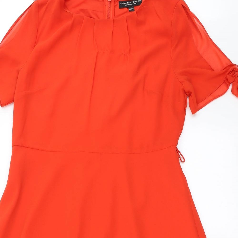 Dorothy Perkins Womens Orange   Fit & Flare  Size 14