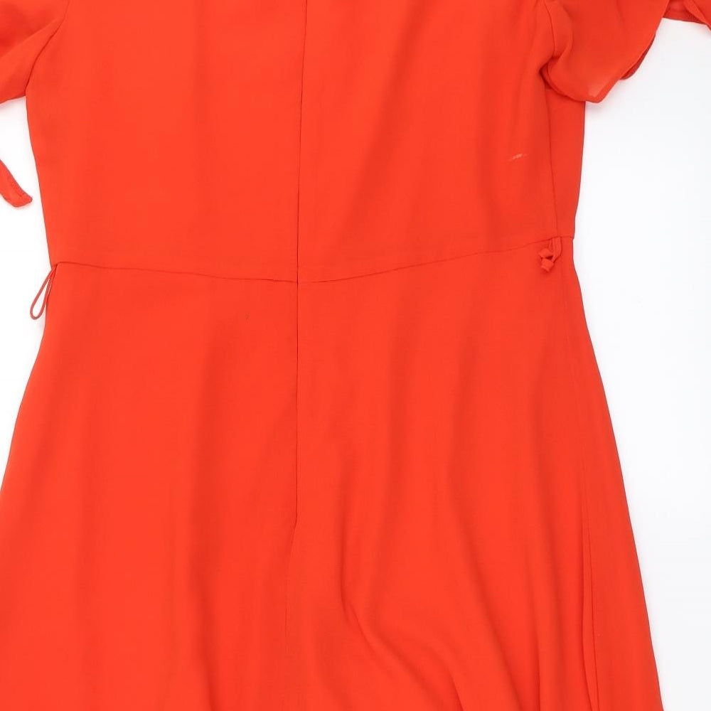 Dorothy Perkins Womens Orange   Fit & Flare  Size 14