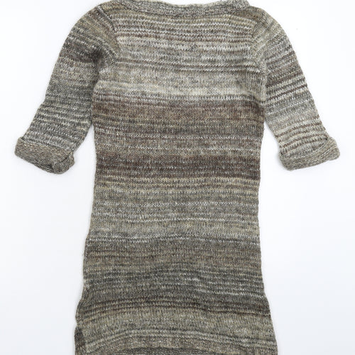 F&F Womens Grey  Knit Pullover Jumper Size 8