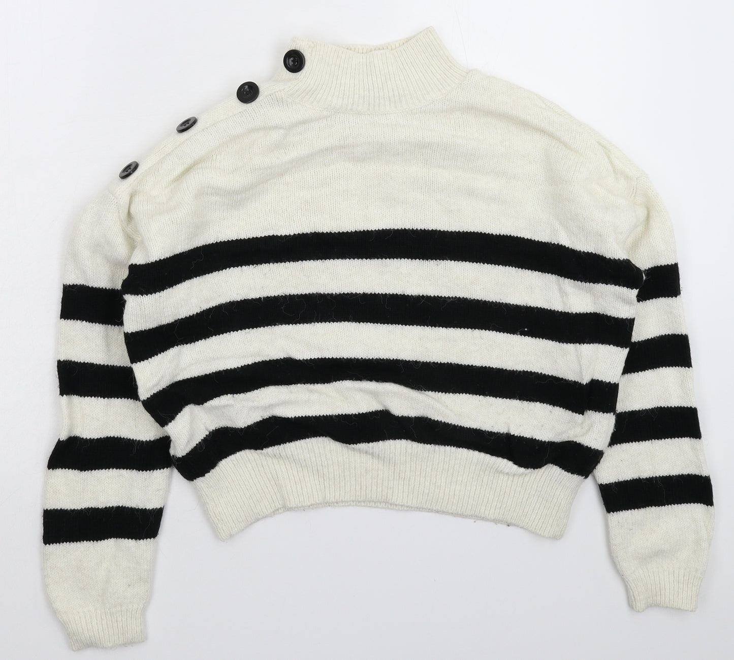 Primark Womens Multicoloured Striped Knit Pullover Jumper Size 6
