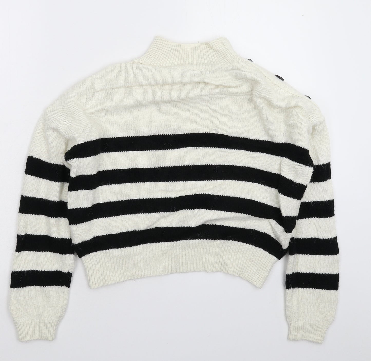 Primark Womens Multicoloured Striped Knit Pullover Jumper Size 6