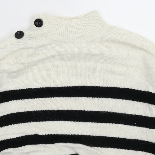 Primark Womens Multicoloured Striped Knit Pullover Jumper Size 6