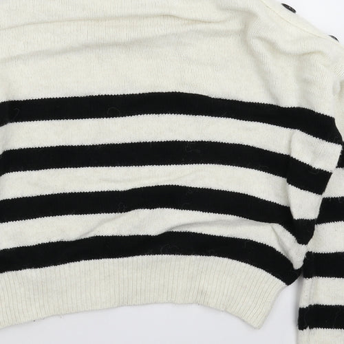 Primark Womens Multicoloured Striped Knit Pullover Jumper Size 6