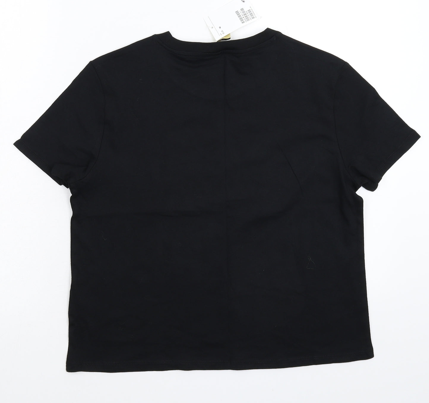 Divided Womens Black   Cropped T-Shirt Size M