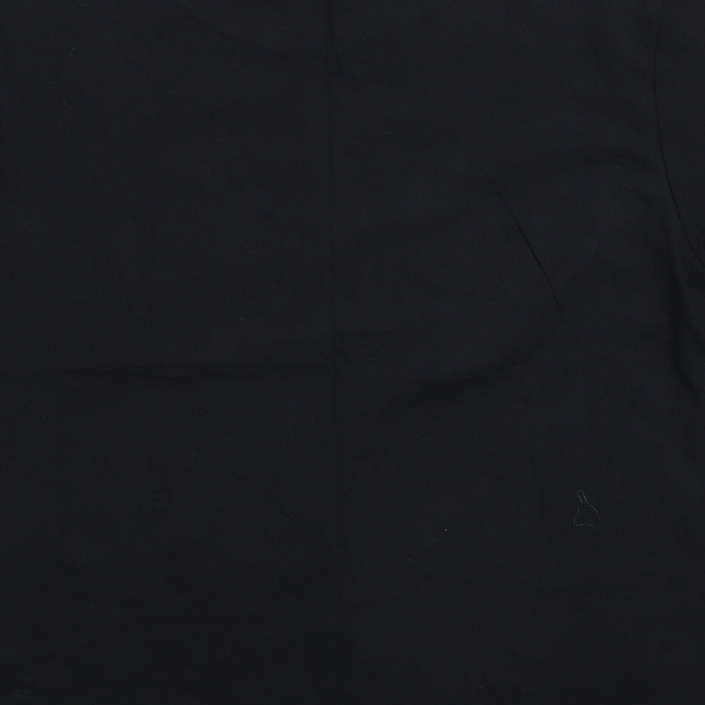 Divided Womens Black   Cropped T-Shirt Size M