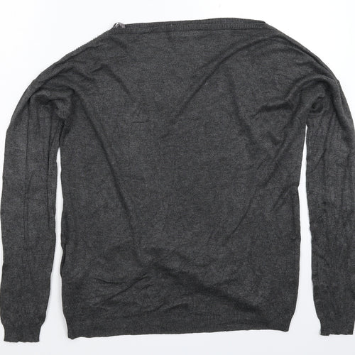 Atmosphere Womens Grey  Knit Pullover Jumper Size 8
