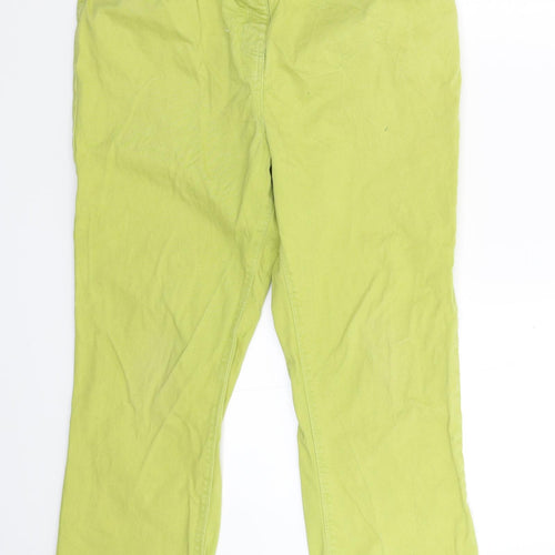 Cotton Traders Womens Green   Trousers  Size 14 L25 in