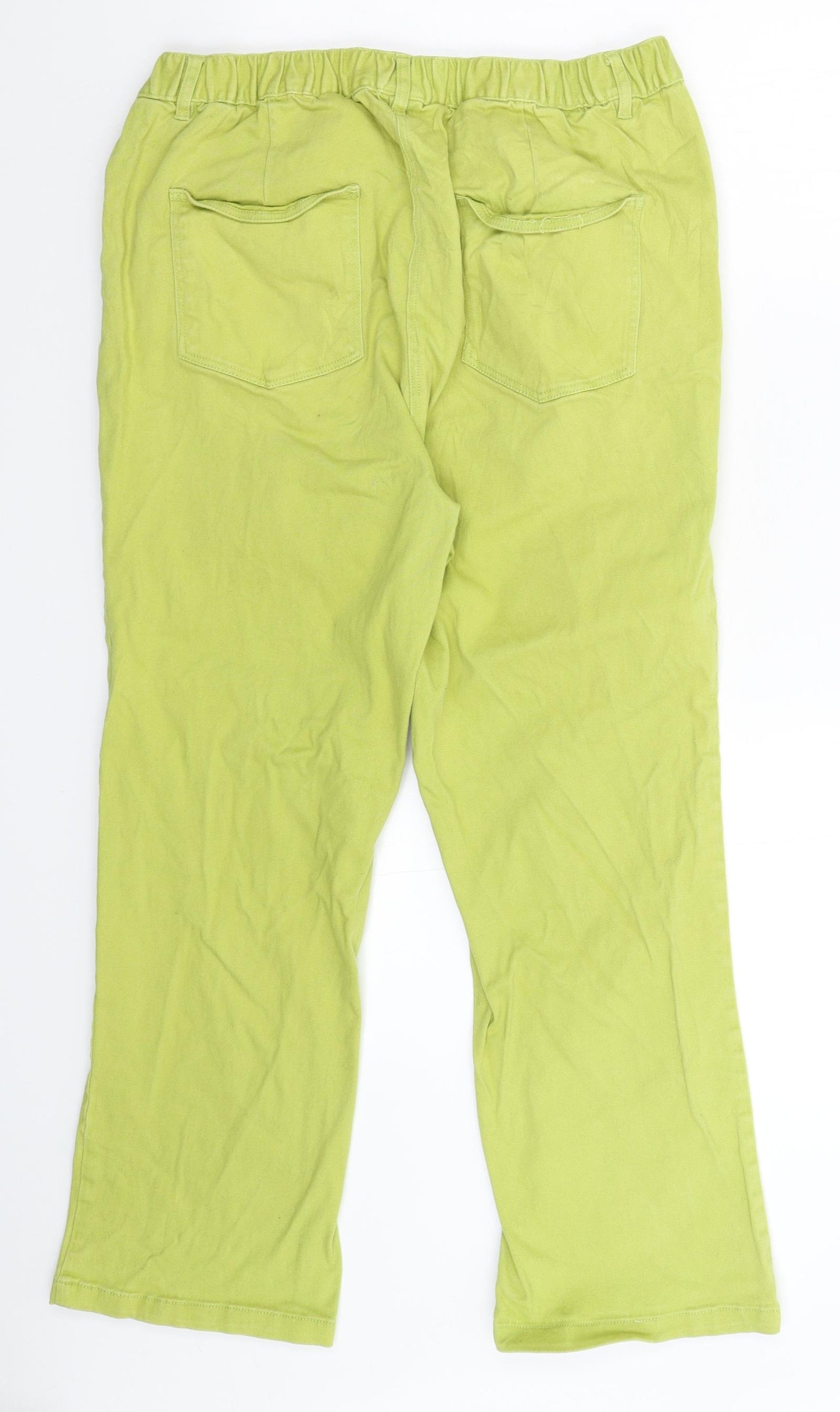 Cotton Traders Womens Green   Trousers  Size 14 L25 in