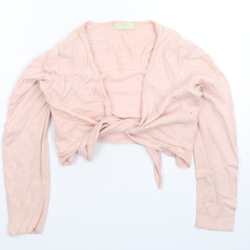 Marks and Spencer Womens Pink  Knit Cardigan Jumper Size 12