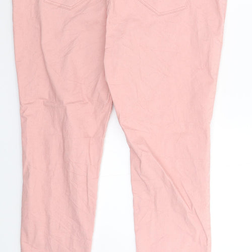 Denim & Co. Womens Pink  Denim Jegging Jeans Size 18 L28 in