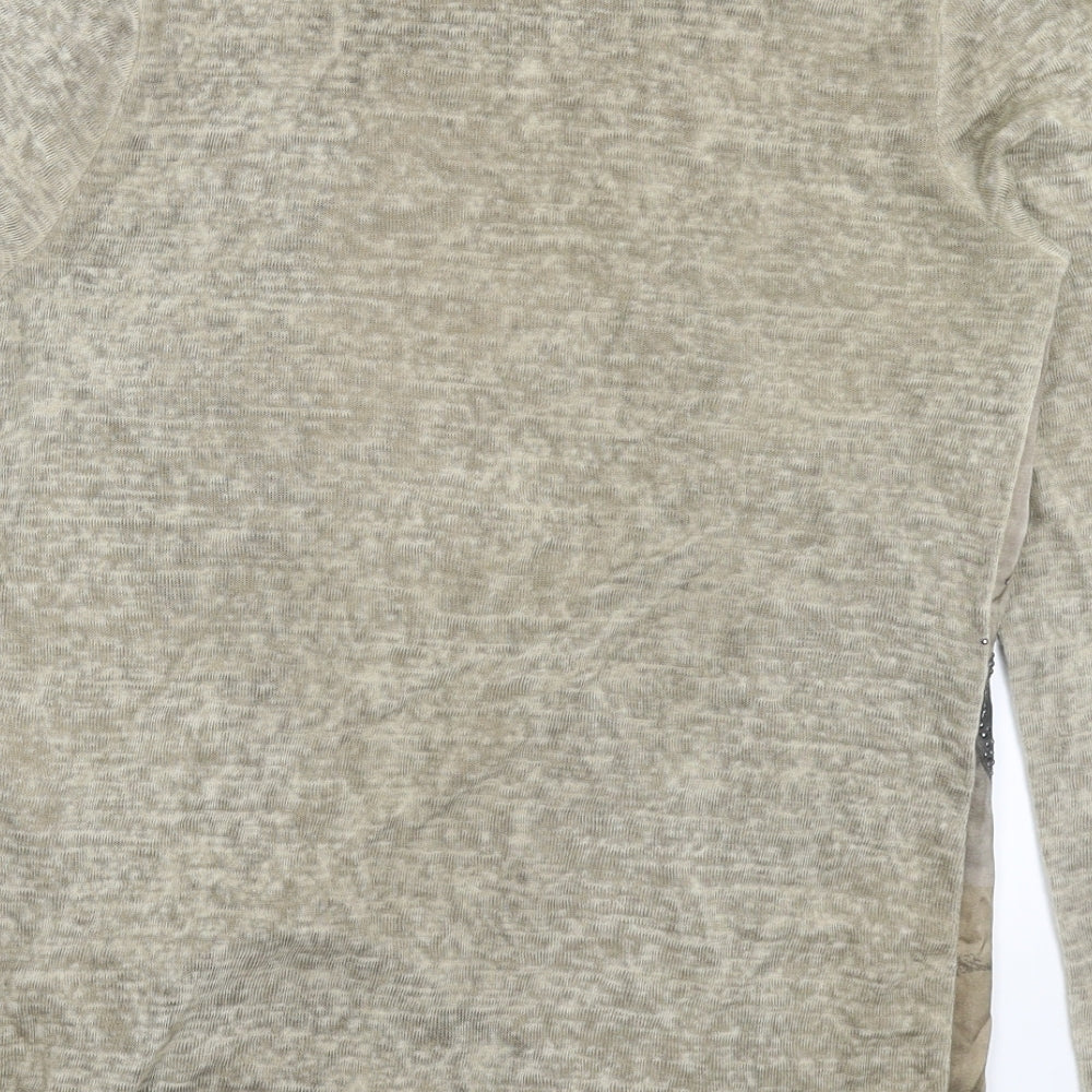 Greisha Womens Grey  Knit Pullover Jumper Size S