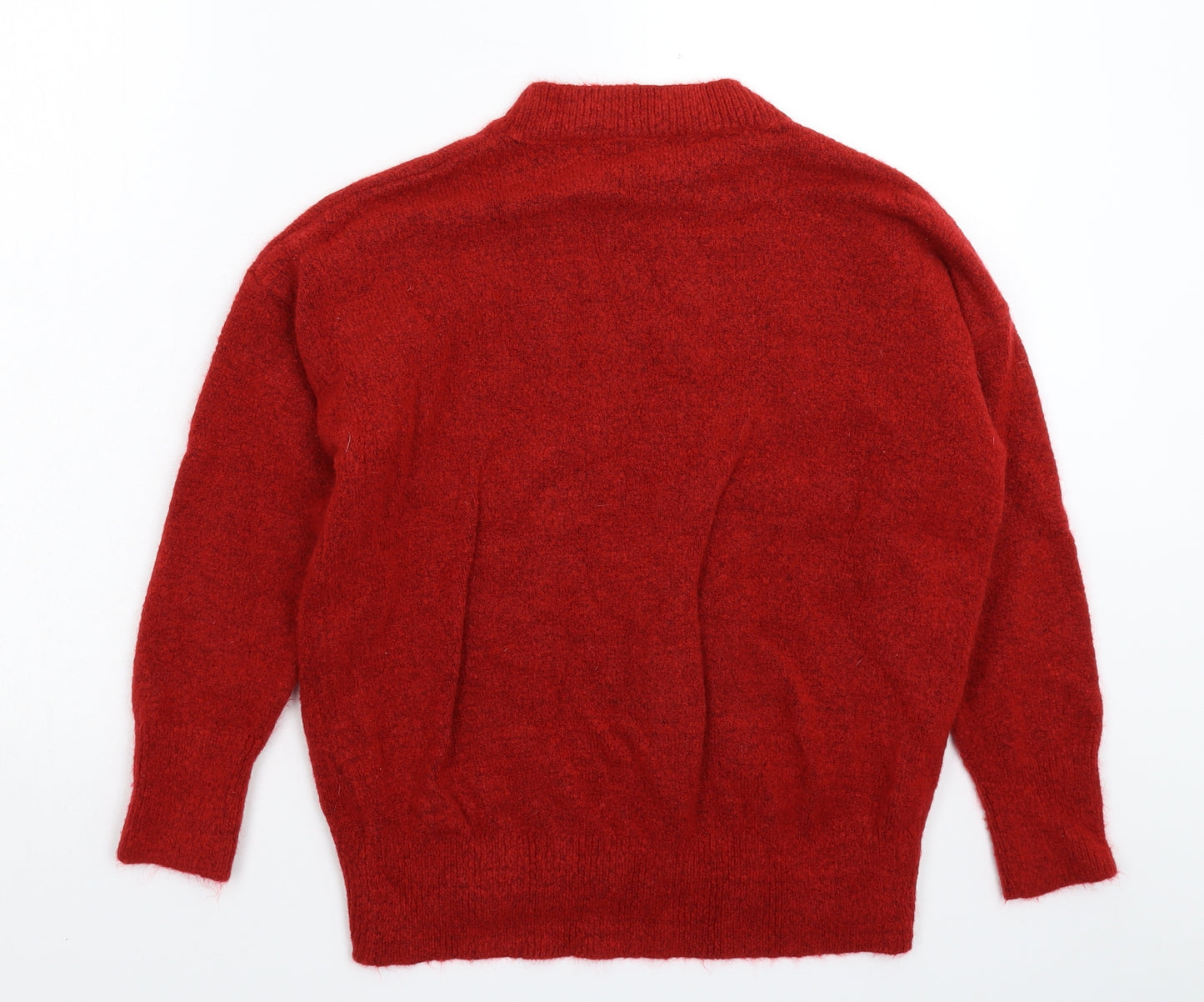 Primark Womens Red  Knit Pullover Jumper Size 12