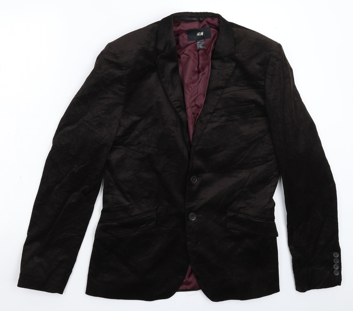 H&M Mens Black   Jacket Blazer Size 38