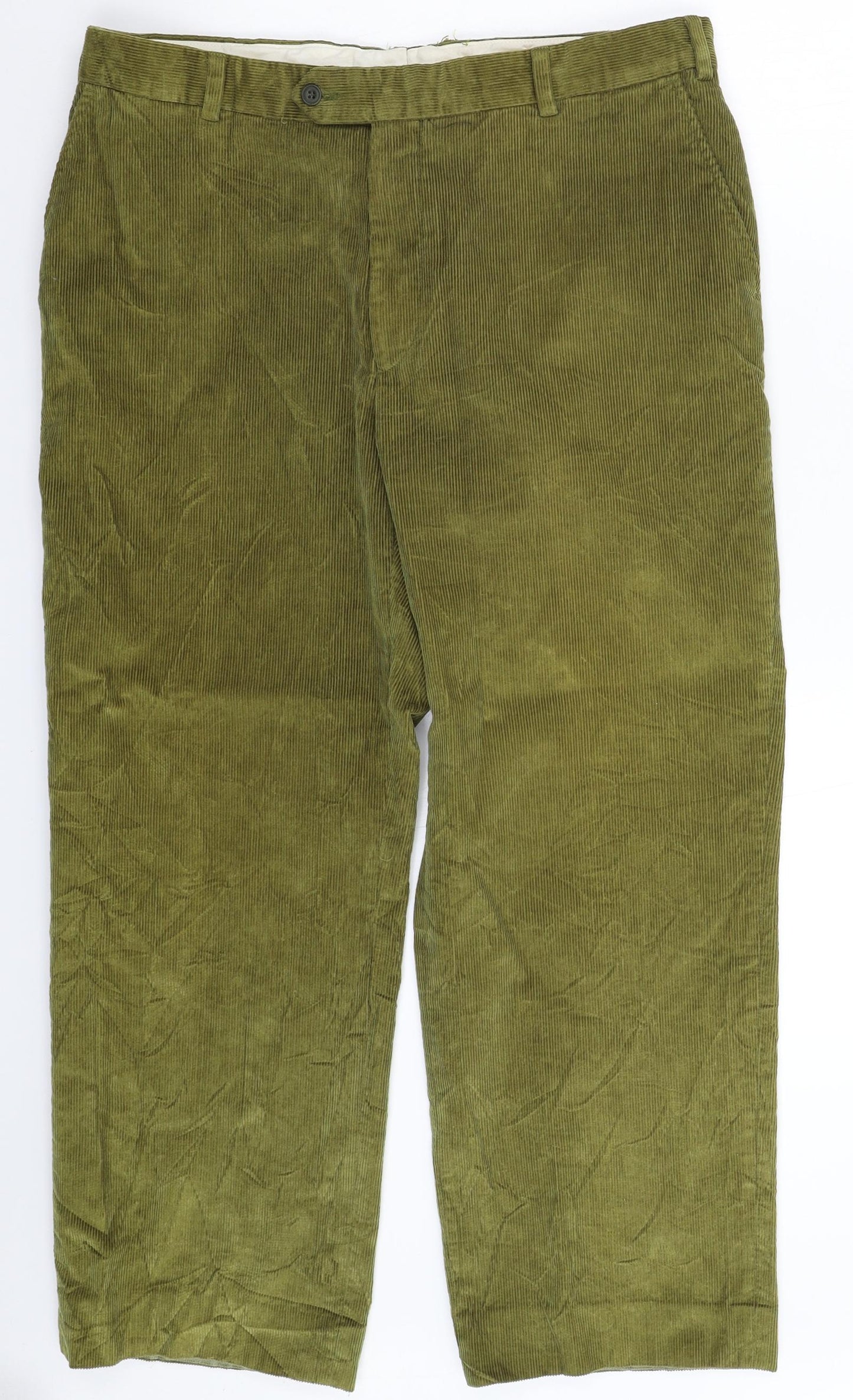 Magee Mens Green  Corduroy Trousers  Size 34 L28 in