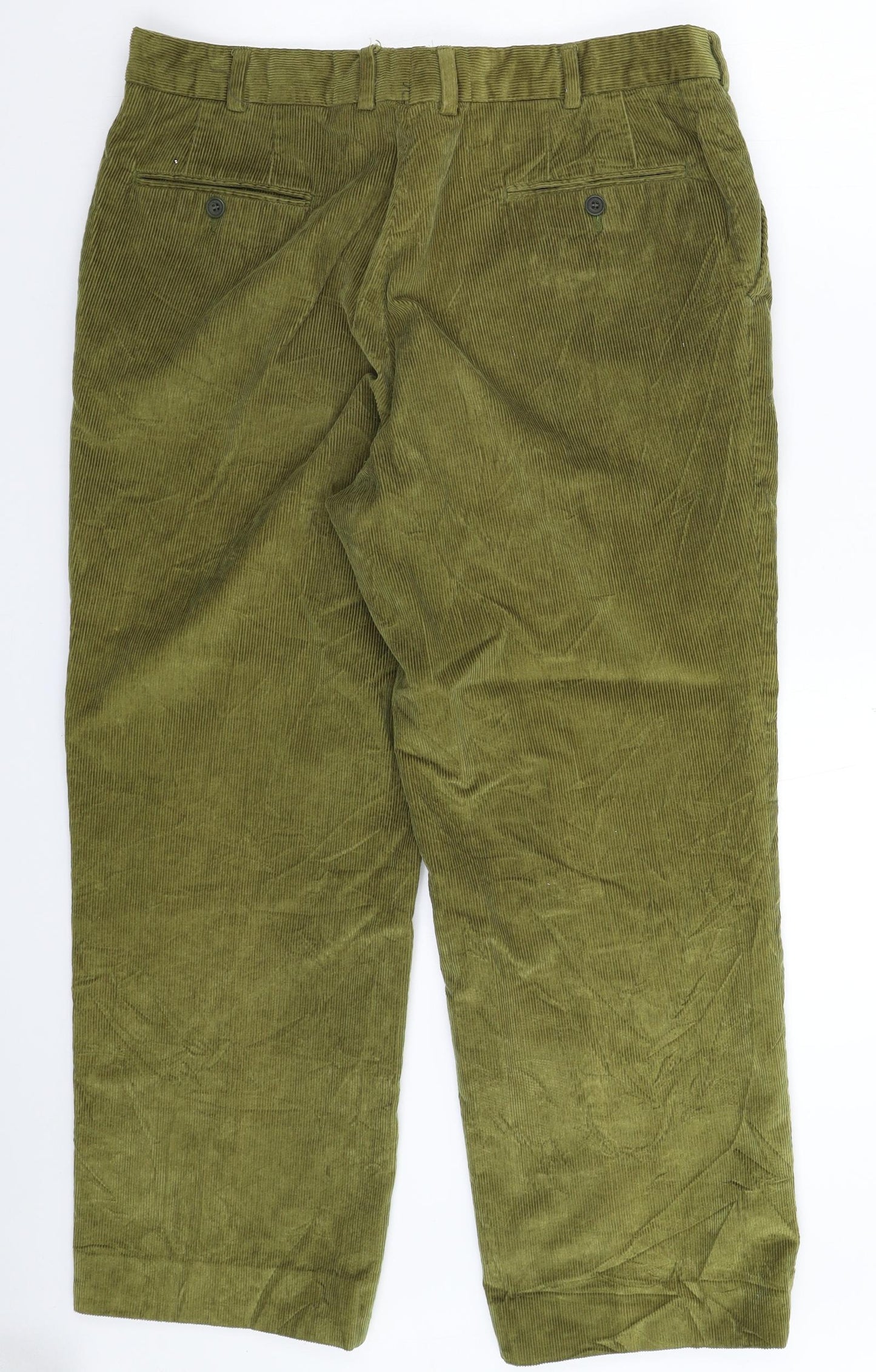 Magee Mens Green  Corduroy Trousers  Size 34 L28 in