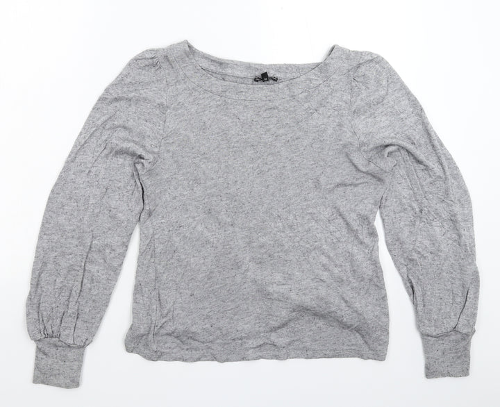 Marks and Spencer Womens Grey  Knit Pullover Jumper Size 14