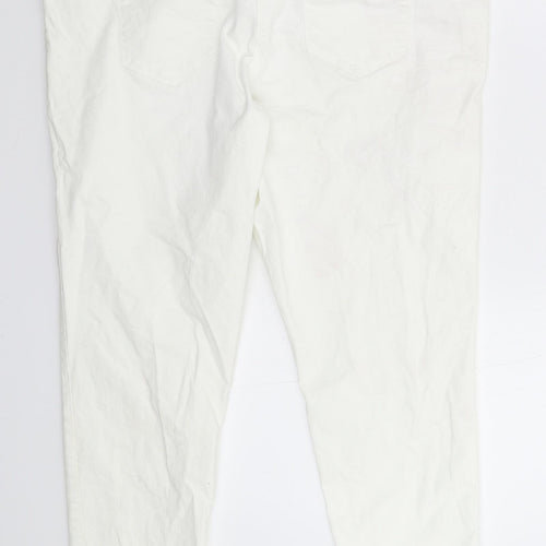 George Womens White  Denim Skinny Jeans Size 16 L27 in