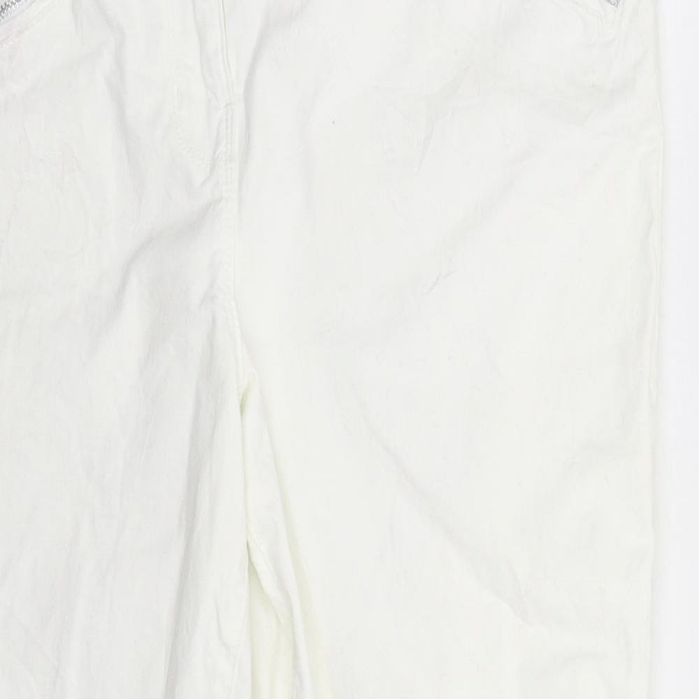George Womens White  Denim Skinny Jeans Size 16 L27 in
