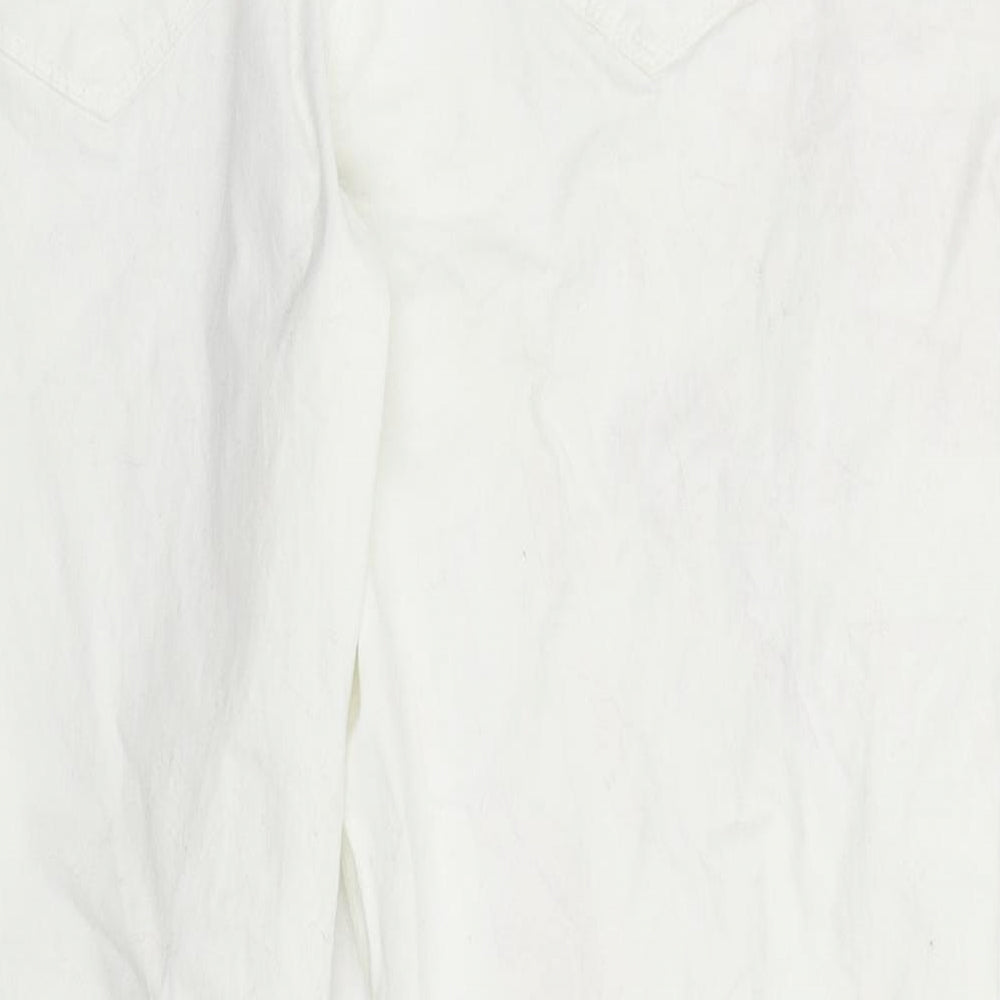 George Womens White  Denim Skinny Jeans Size 16 L27 in
