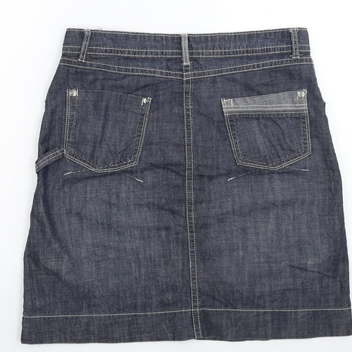 Marks and Spencer Womens Blue  Denim A-Line Skirt Size 12