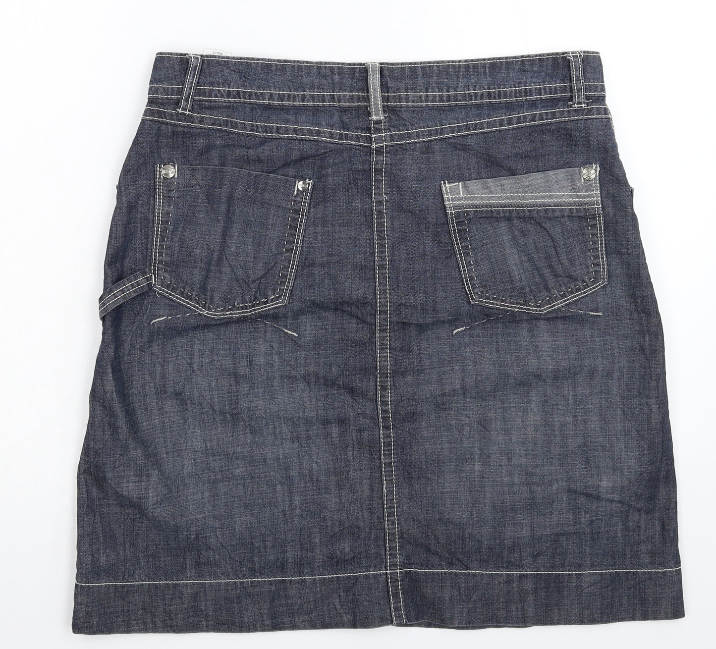 Marks and Spencer Womens Blue  Denim A-Line Skirt Size 12
