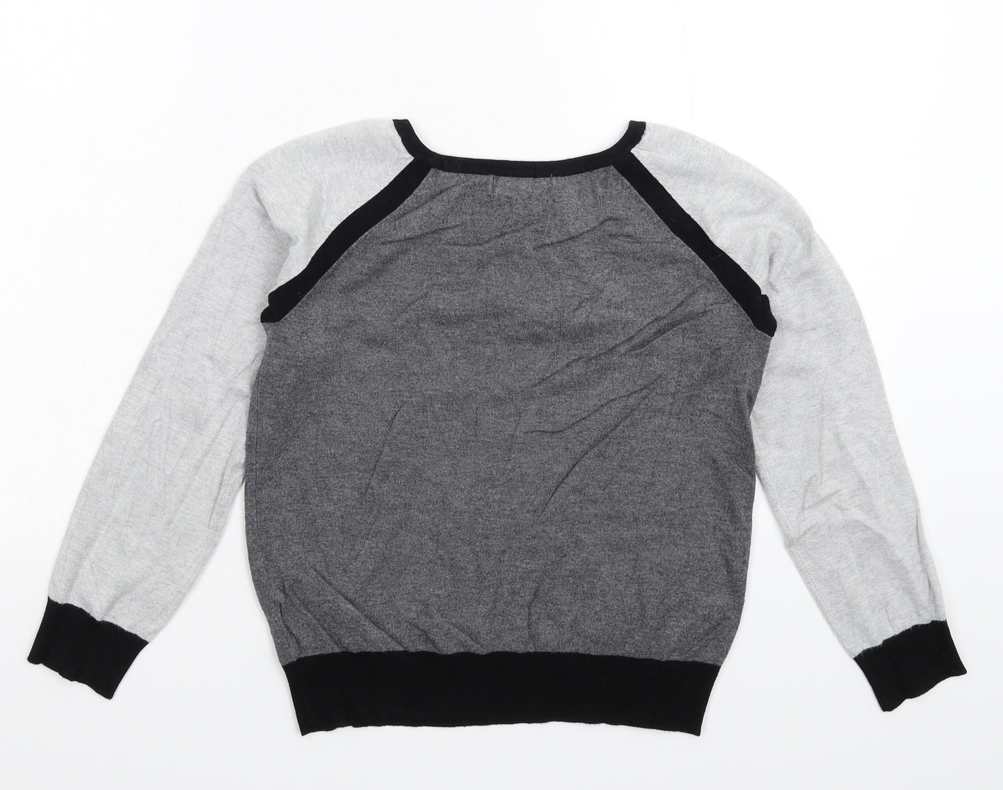 Debenhams Womens Grey  Knit Pullover Jumper Size 12