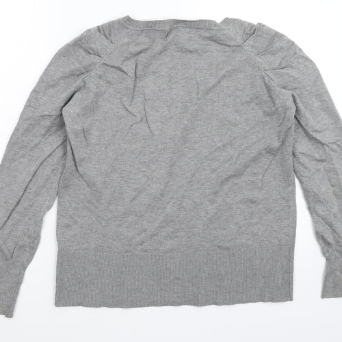 David Emanuel Womens Grey  Knit Pullover Jumper Size 18