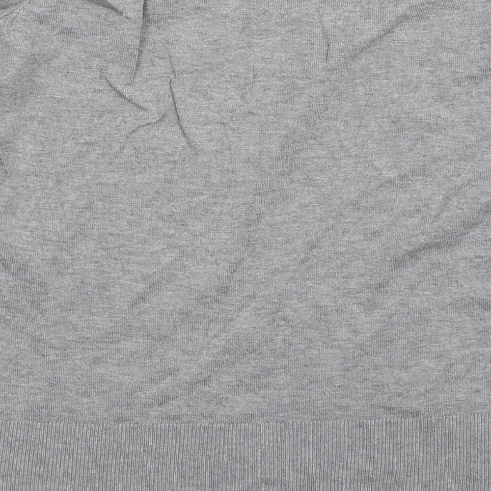 David Emanuel Womens Grey  Knit Pullover Jumper Size 18