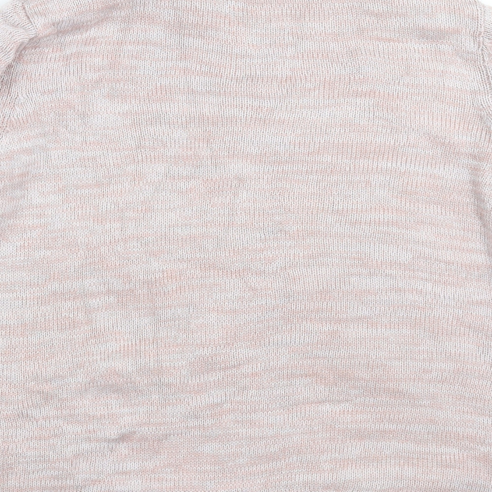 Preworn Womens Pink  Knit Cardigan Jumper Size 18