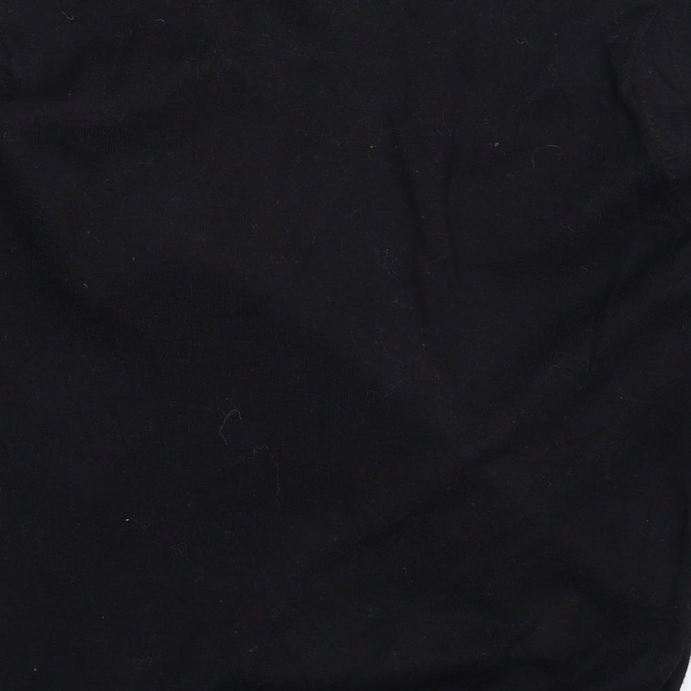 Autograph Mens Black Geometric Knit Pullover Jumper Size S
