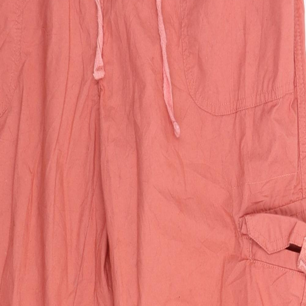 Anthology Womens Pink   Cargo Trousers Size 14 L30 in