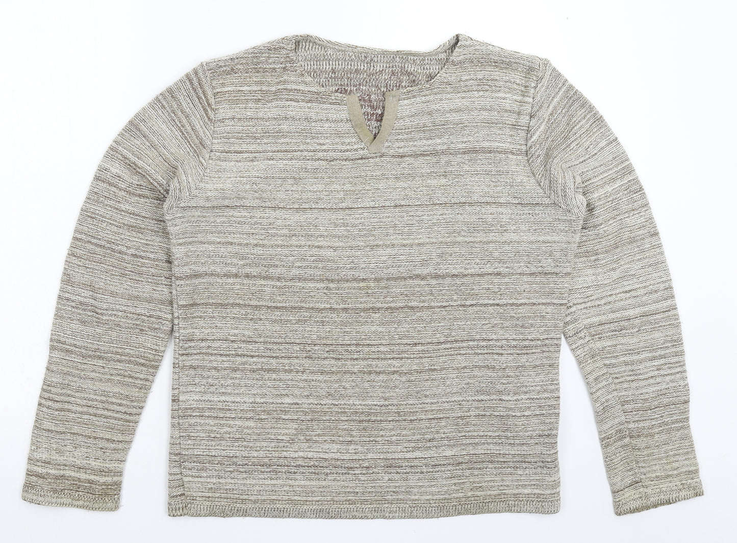 Preworn Mens Grey  Knit Pullover Jumper Size M