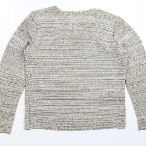 Preworn Mens Grey  Knit Pullover Jumper Size M