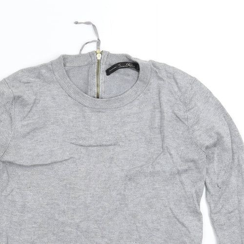 Zara Womens Grey  Knit Pullover Jumper Size S