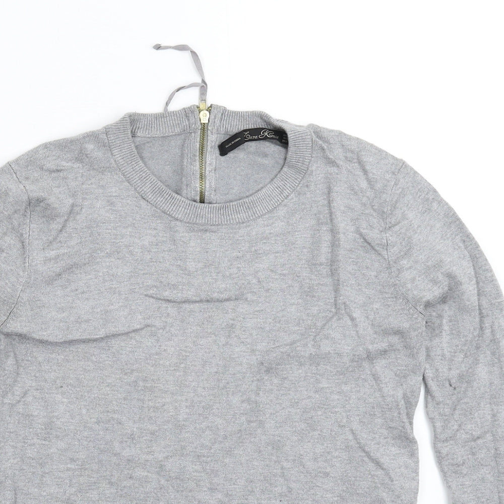 Zara Womens Grey  Knit Pullover Jumper Size S