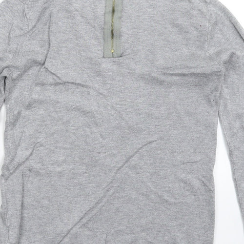 Zara Womens Grey  Knit Pullover Jumper Size S