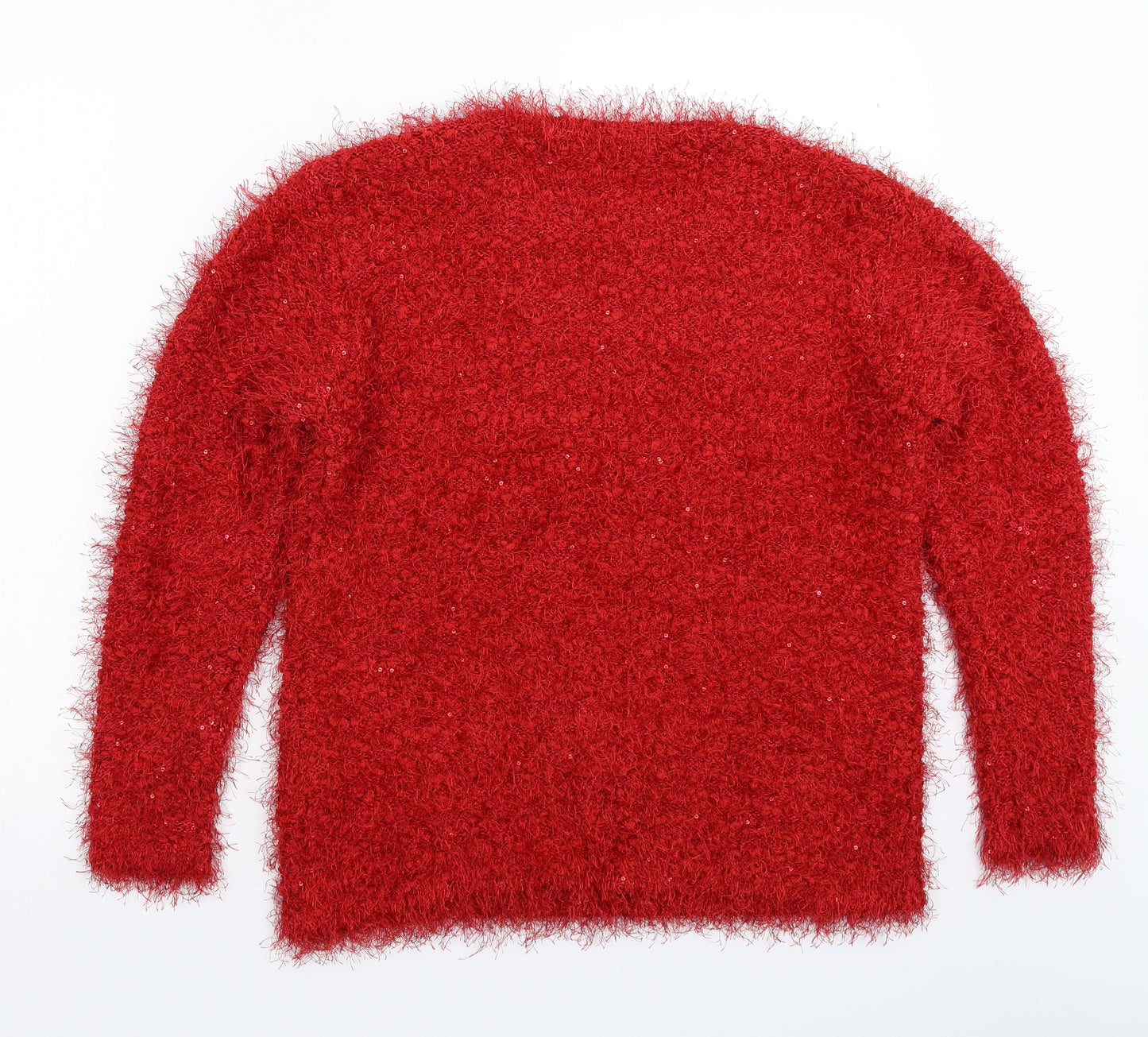 Damart Womens Red  Knit Pullover Jumper Size 20