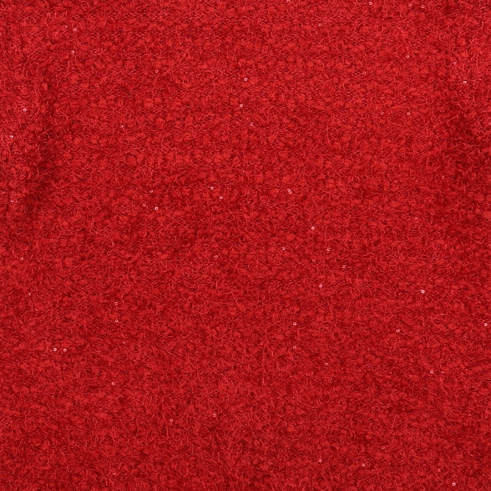 Damart Womens Red  Knit Pullover Jumper Size 20