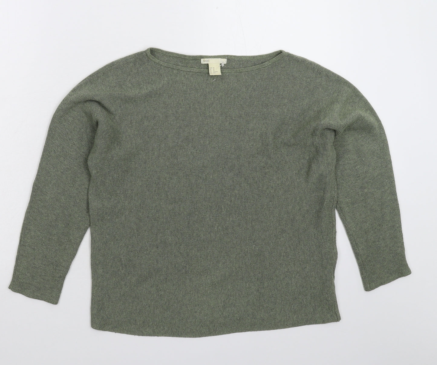 H&M Womens Green  Knit Pullover Jumper Size XS