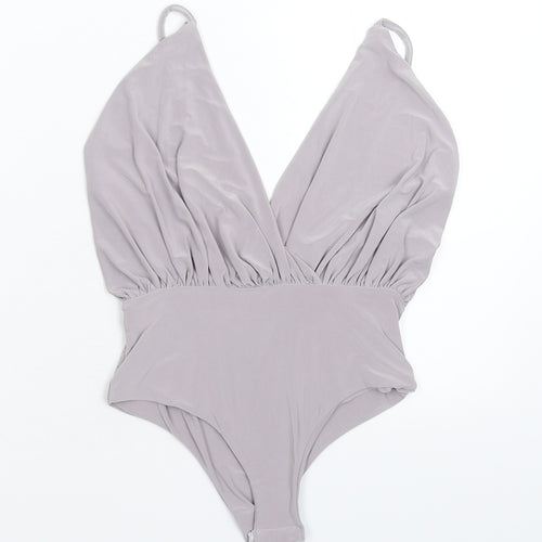 Preworn Womens Grey   Bodysuit One-Piece Size S