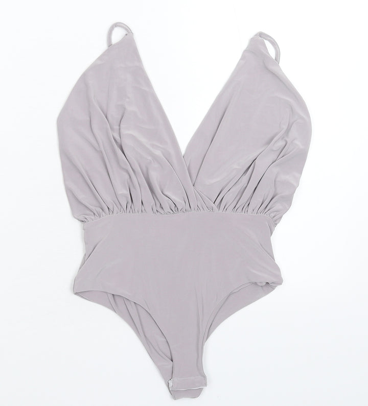 Preworn Womens Grey   Bodysuit One-Piece Size S